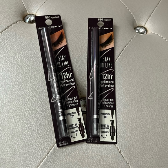 Lot of 2 Hard Candy Mechanical Stay In Line Gel Eyeliner #800 Eggplant - Picture 2 of 6